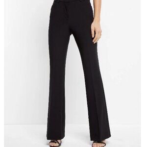 Express Editor Flare Mid Rise Black Pant 2S